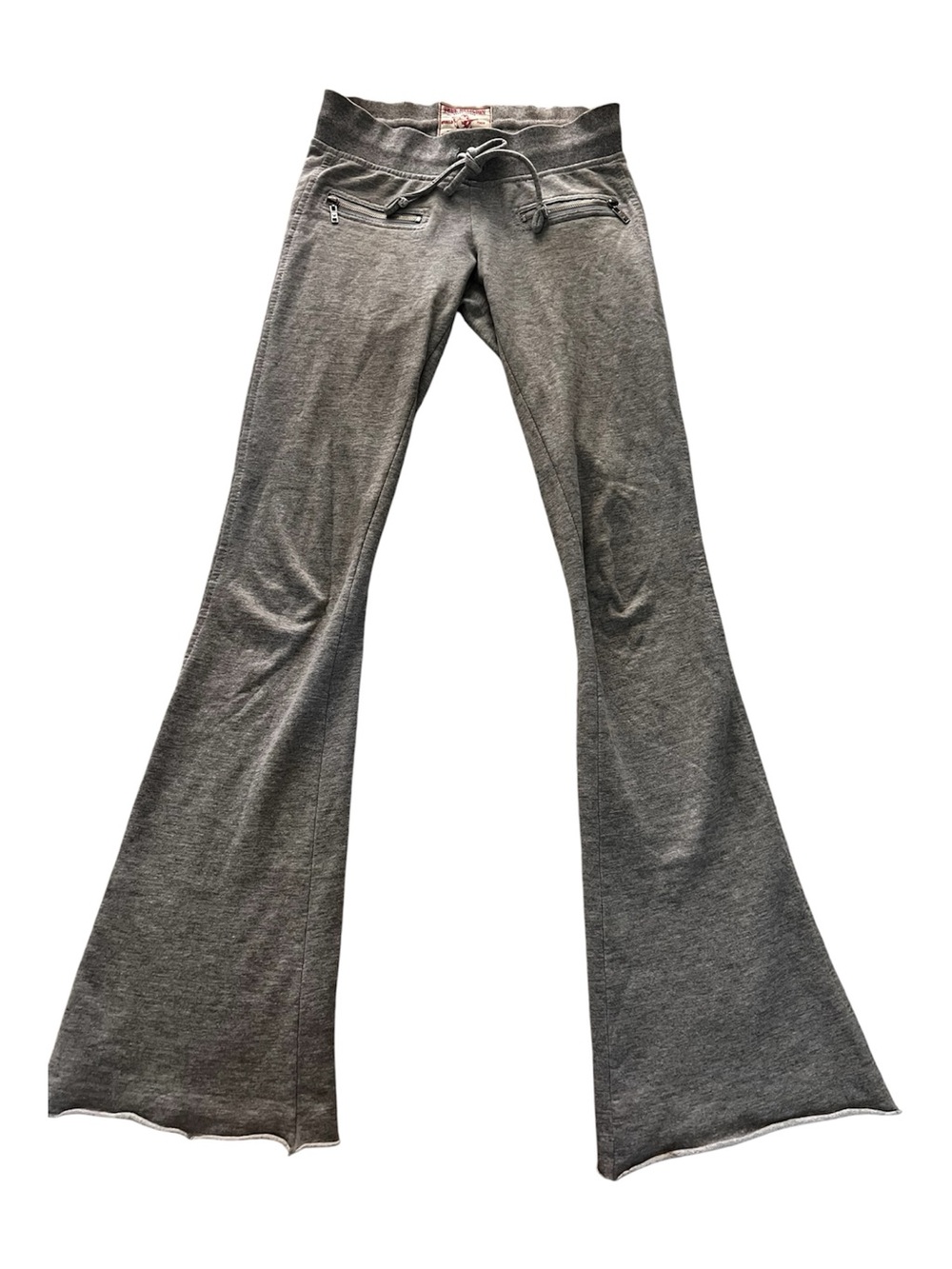 True Religion Gray Boot Cut Flare Pants